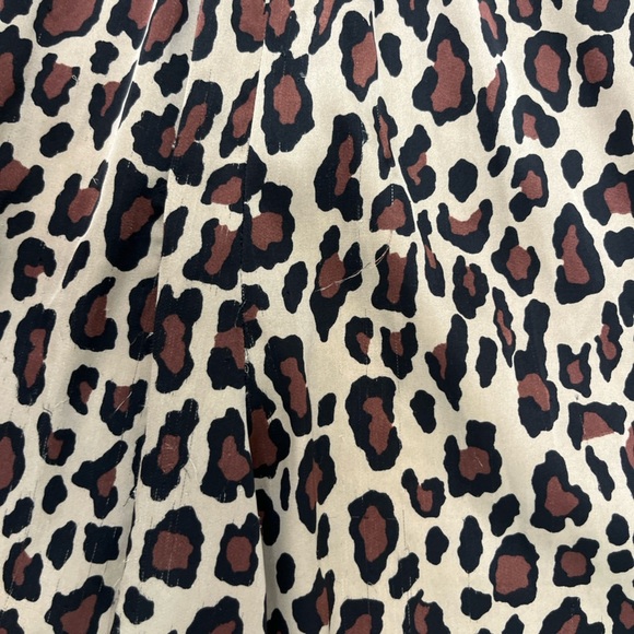 Show Me Your MuMu Leopard Pantsuit Size Small Jumpsuit Chic Fall Preppy Satin - Picture 11 of 16